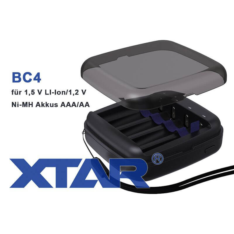XTAR BC4 Ladegerät für 1,5V Li-Ion Ladegerät Akku