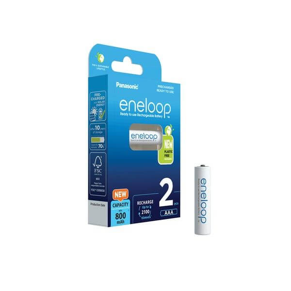 2x eneloop AAA Akku 800mAh NiMH Akku