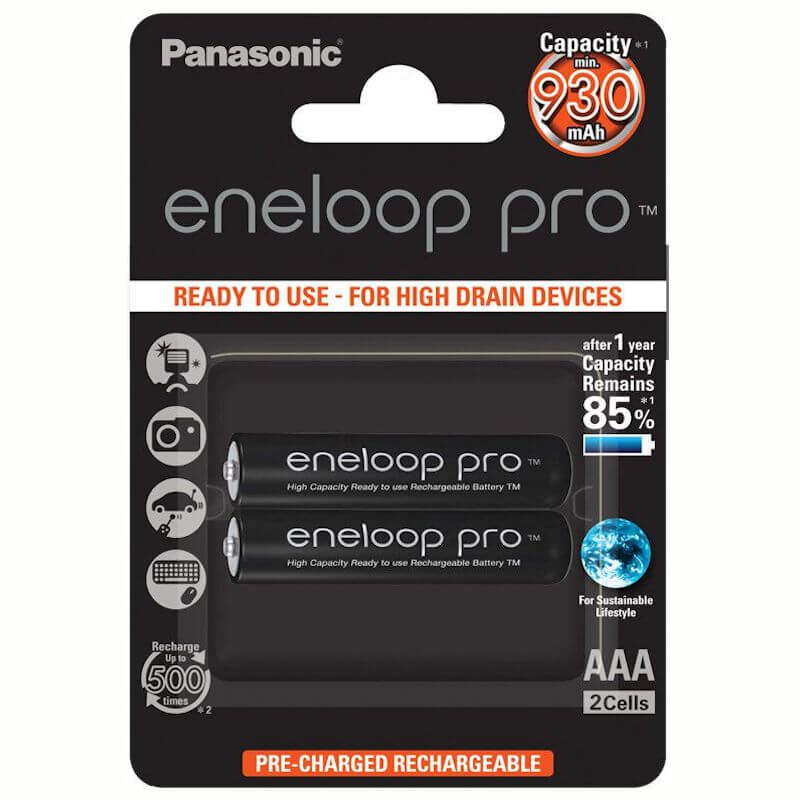 2x eneloop pro AAA Akku 930mAh NiMH Akku