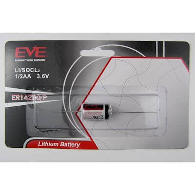 EVE ER14250 (1/2AA) Axialdraht Lithium Thionylchlorid Batterie