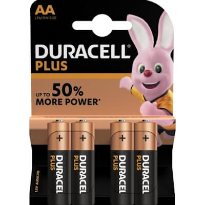 4x Duracell Plus AA Alkaline Batterie Alkaline Batterie