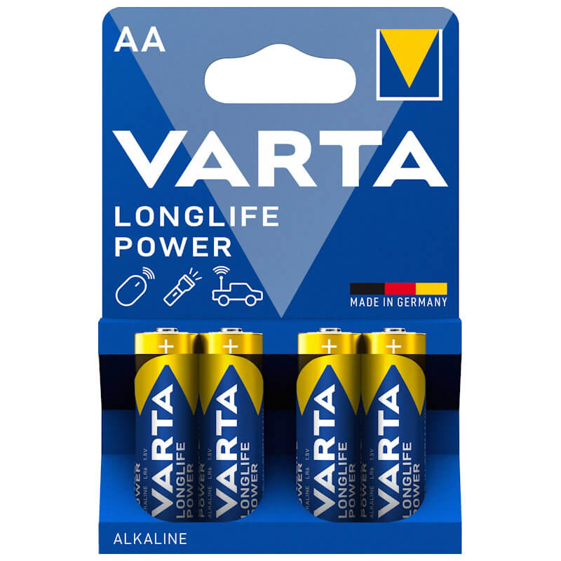 4x Varta Longlife Power AA Alkaline Batterie Alkaline Batterie
