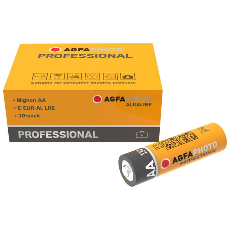 10x AgfaPhoto Professional AA Alkaline Batterie Alkaline Batterie