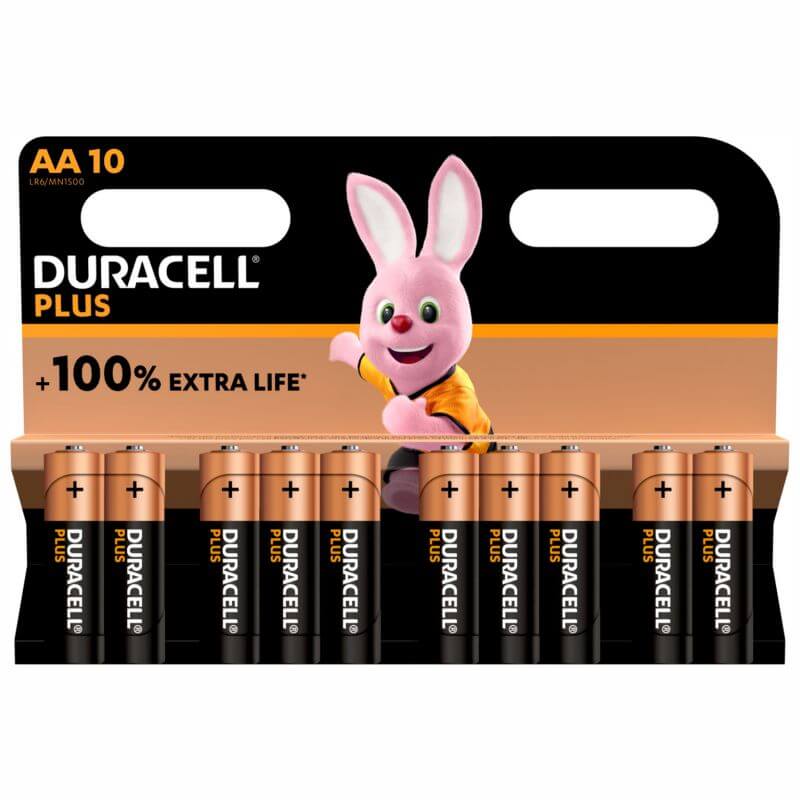 10x Duracell Plus AA Alkaline Batterie Alkaline Batterie