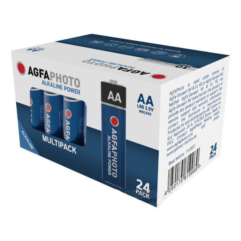 24x AgfaPhoto AA Alkaline Batterie Alkaline Batterie