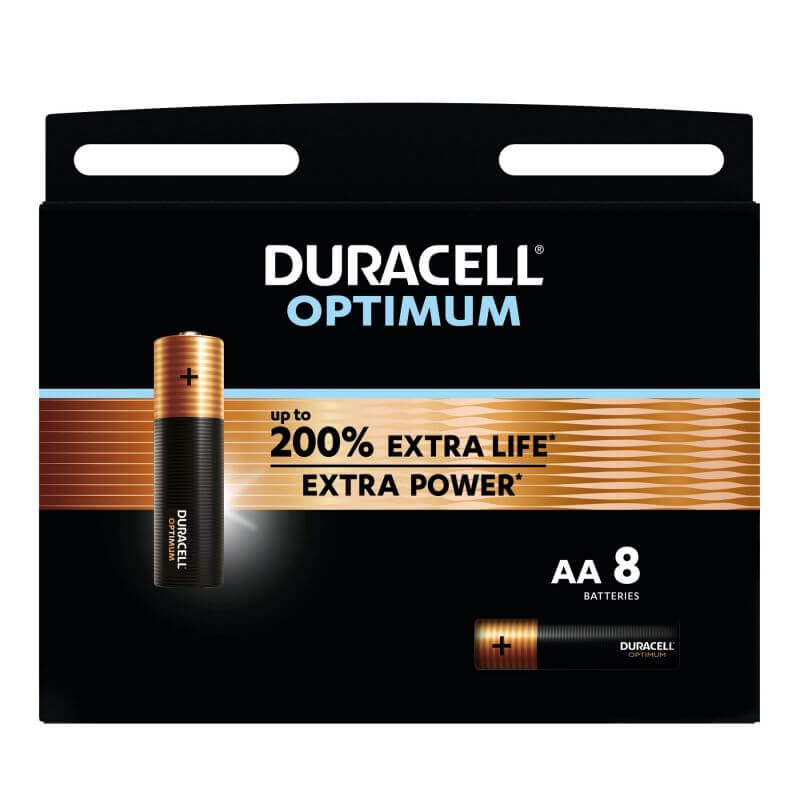8x Duracell Optimum AA Alkaline Batterie Alkaline Batterie