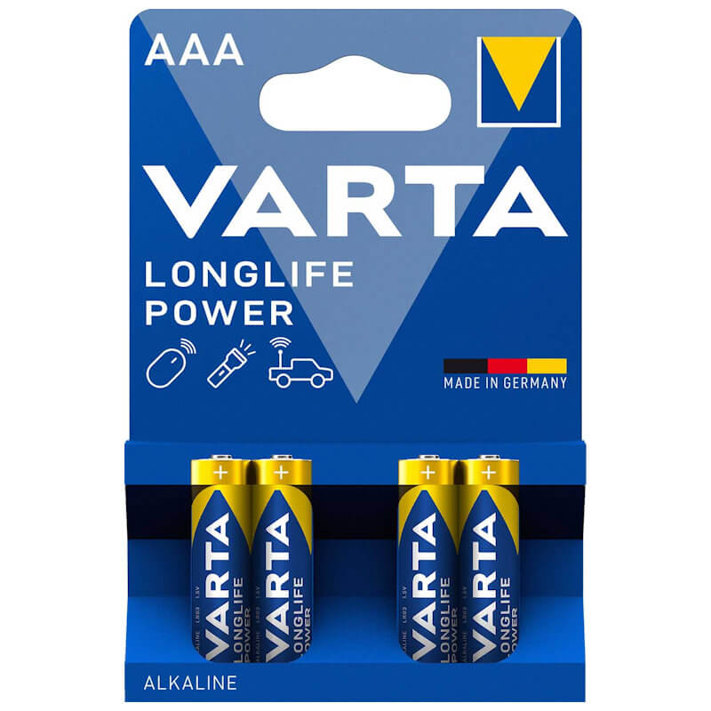 4x Varta Longlife Power AAA Alkaline Batterie Alkaline Batterie