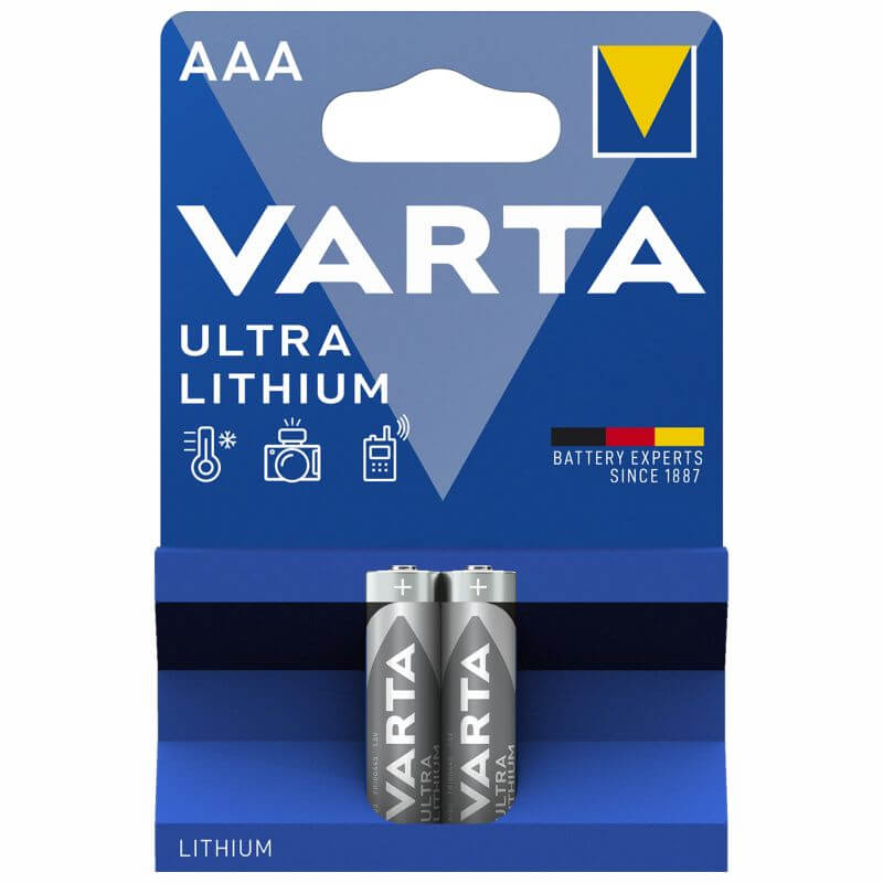 2x Varta AAA Lithium Batterie Lithium Batterie