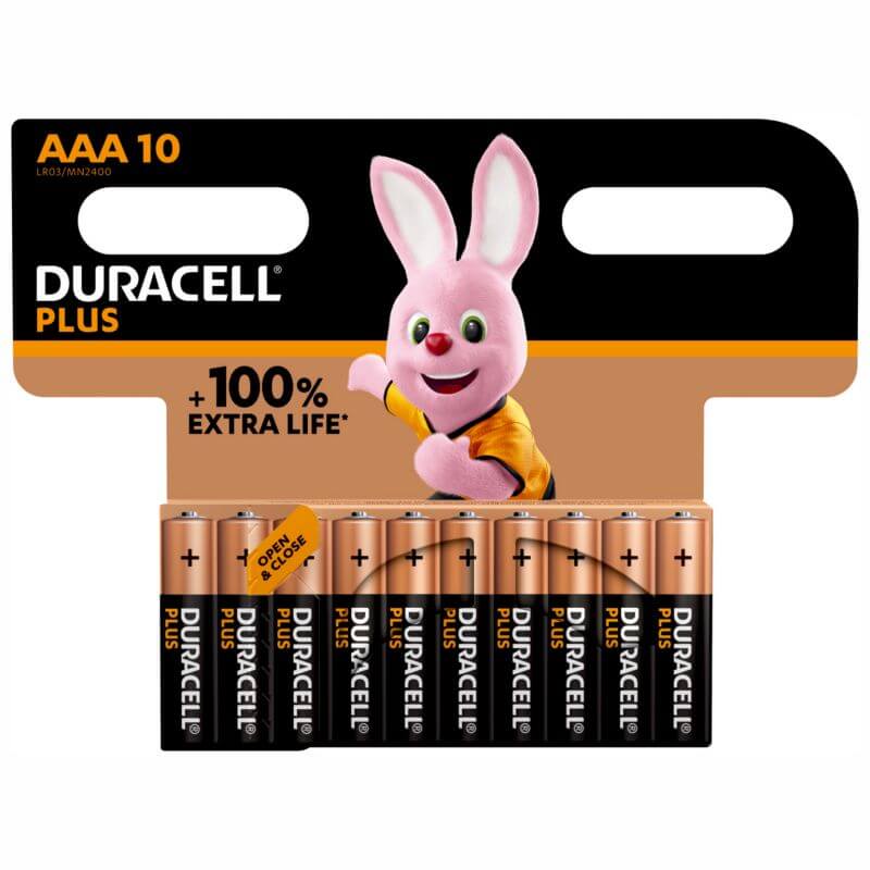 10x Duracell Plus AAA Alkaline Batterie Alkaline Batterie