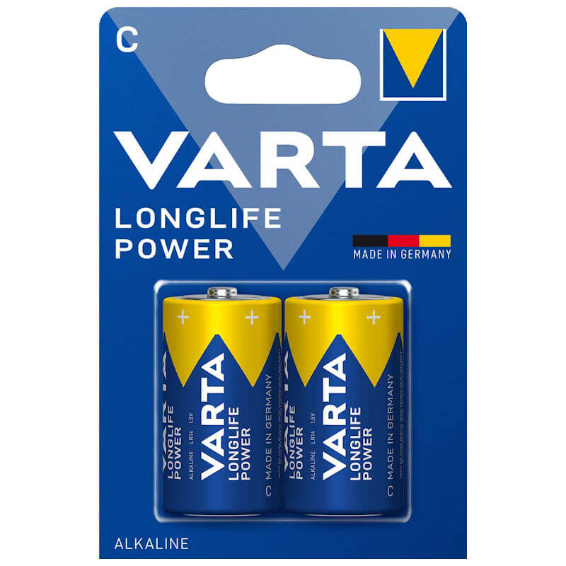 2x Varta Longlife Power C / Baby Alkaline Batterie Alkaline Batterie