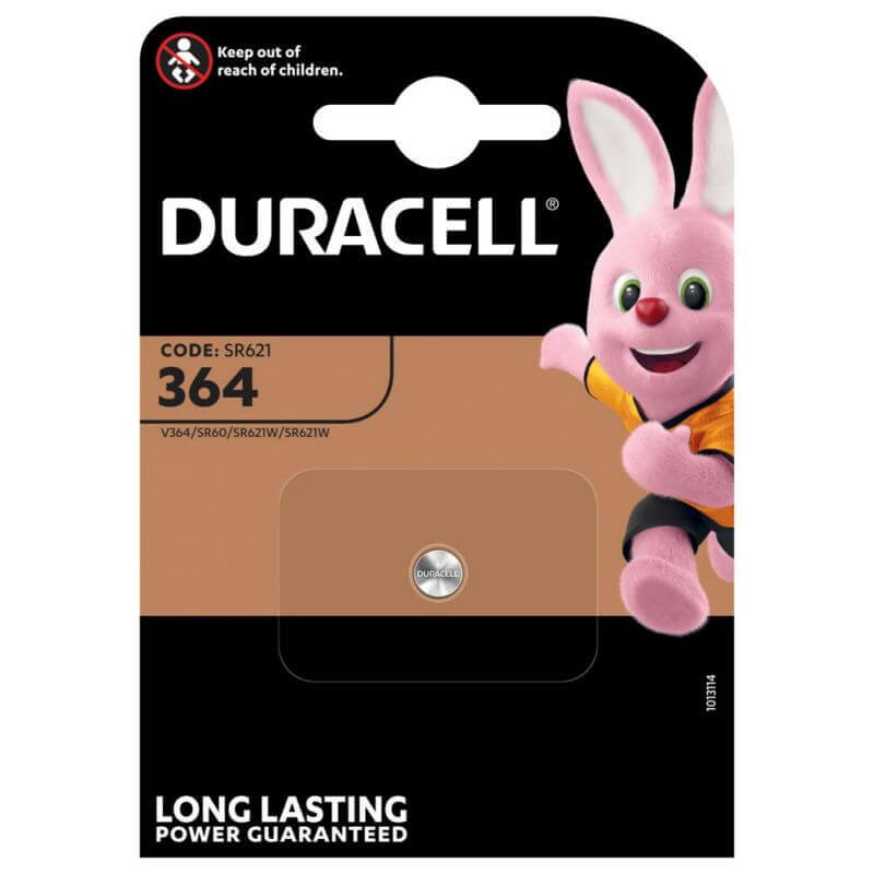 Duracell 364 Uhrenbatterie Silberoxid Knopfzelle