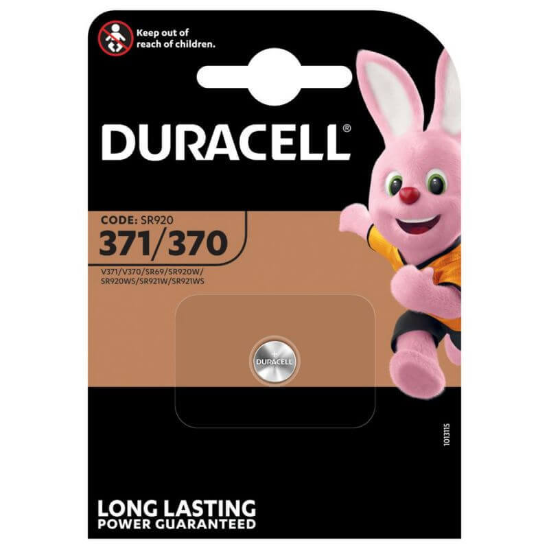 Duracell 371/370 Uhrenbatterie Silberoxid Knopfzelle