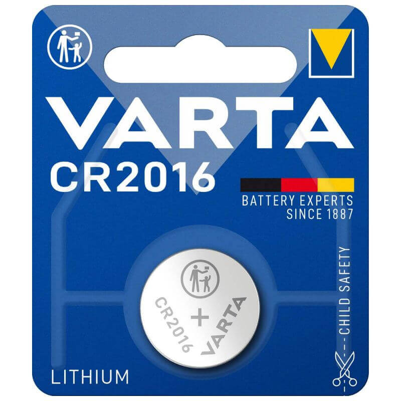 Varta CR2016 3V Lithium Knopfzelle Lithium Knopfzelle