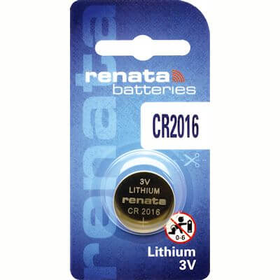 Renata CR2016 3V Lithium Knopfzelle Lithium Knopfzelle