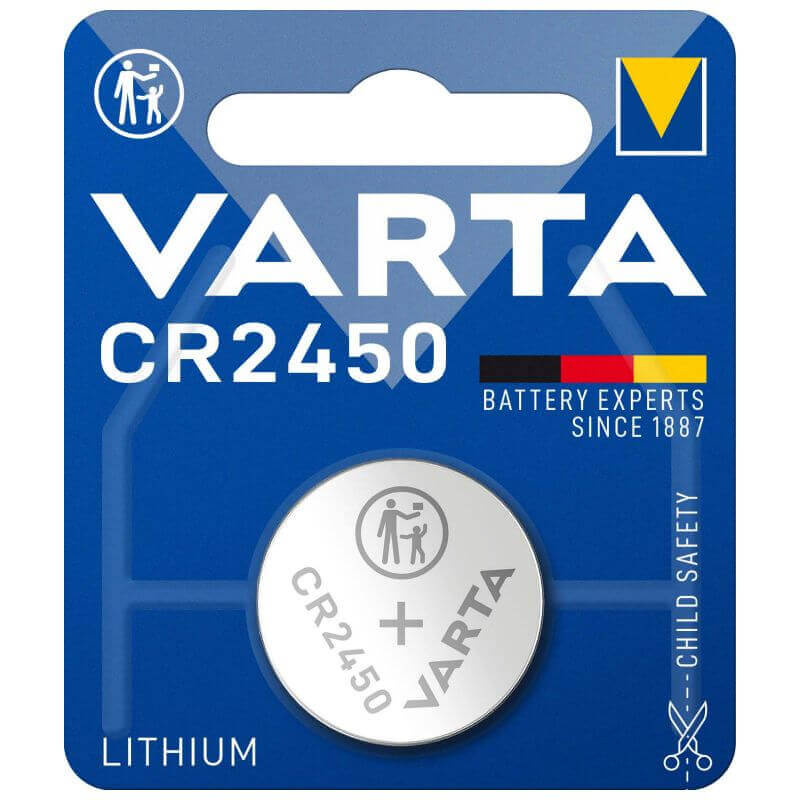 Varta CR2450 3V Lithium Knopfzelle Lithium Knopfzelle