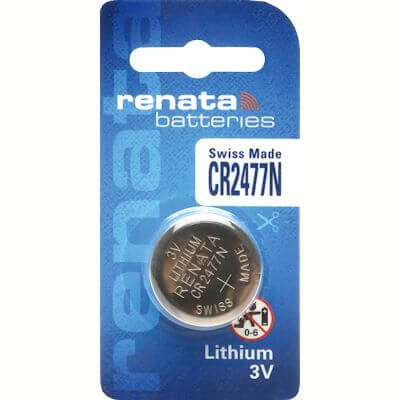 Renata CR2477N 3V Lithium Knopfzelle Lithium Knopfzelle