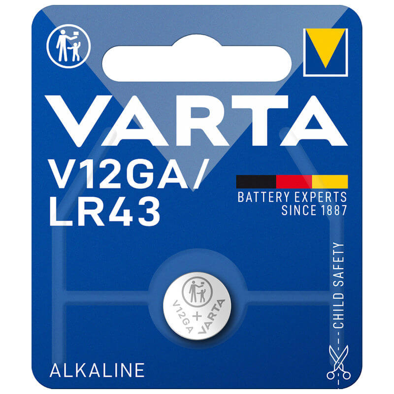 Varta V12GA / LR43 Alkaline Knopfzelle