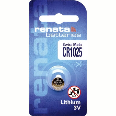 Renata CR1025 3V Lithium Knopfzelle Lithium Knopfzelle