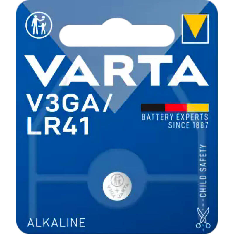 Varta AG3 LR41 V3GA 1,5V Alkaline Knopfzelle Alkaline Knopfzelle