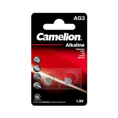 2x Camelion AG3 1,5V Alkaline Knopfzelle Alkaline Knopfzelle