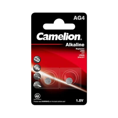 2x Camelion AG4 1,5V Alkaline Knopfzelle Alkaline Knopfzelle