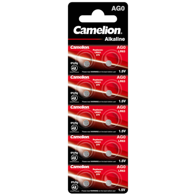 10x Camelion AG0 1,5V Alkaline Knopfzelle Alkaline Knopfzelle