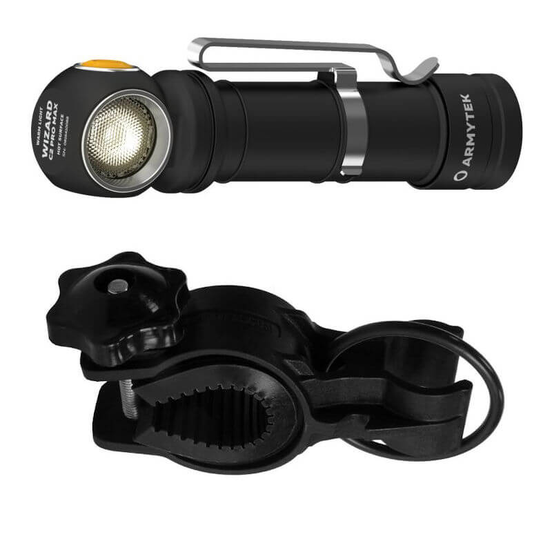 Armytek Wizard C2 Pro Max kaltweiss + Halterung Stirnlampe Taschenlampe