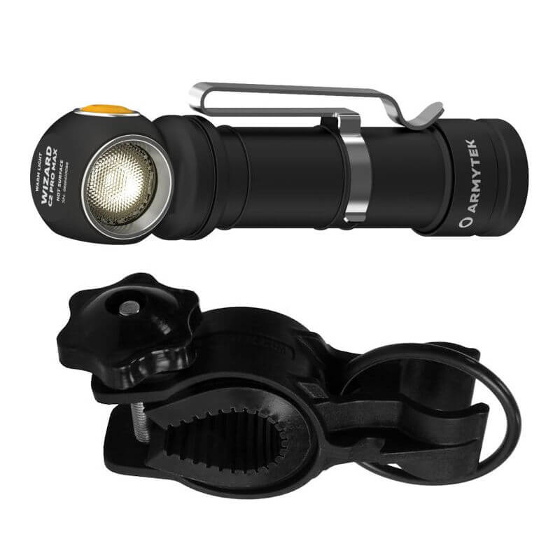 Armytek Wizard C2 Pro Max warmweiss + Halterung Stirnlampe Taschenlampe