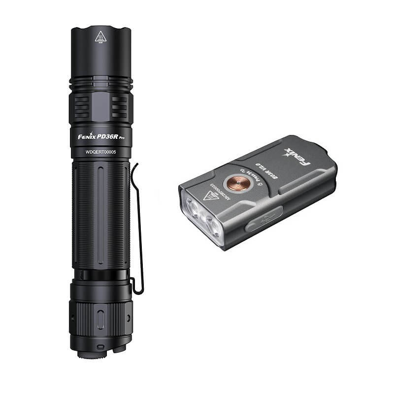 Fenix PD36R Pro + E03R V2.0 SET LED-Taschenlampe Taschenlampe