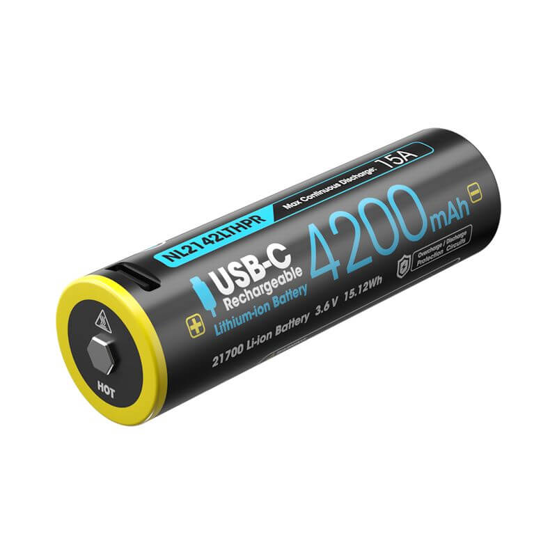 Nitecore 21700 Low Temperature Akku 4200mAh USB Lithium Akku