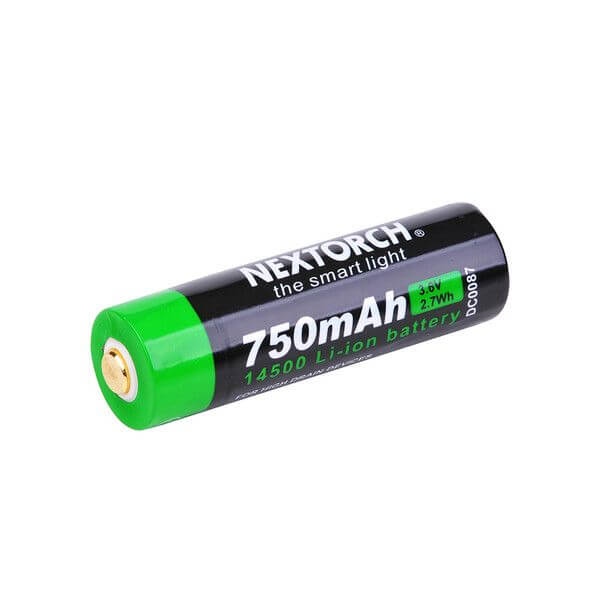 Nextorch 14500 Li-Ion Akku 750mAh micro-USB Lithium Akku