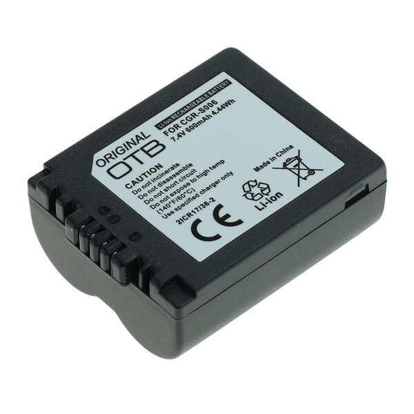 OTB Akku kompatibel zu Panasonic CGR-S006 Li-Ion Lithium Akku