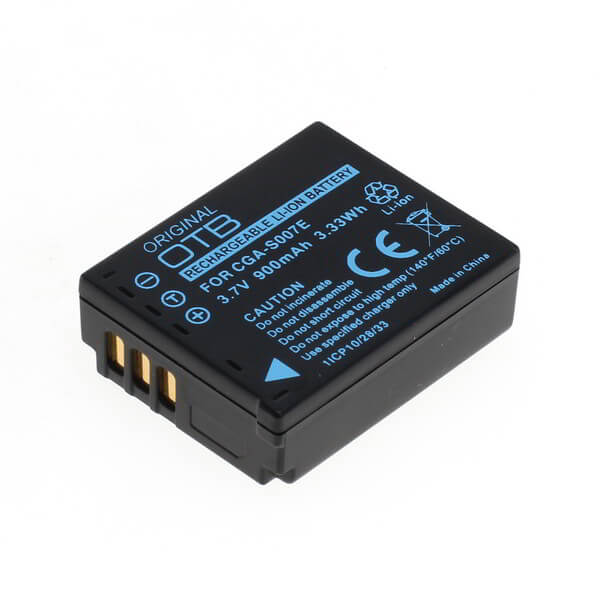 OTB Akku kompatibel zu Panasonic CGA-S007 / DMW-BCD10 Li-Ion Lithium Akku