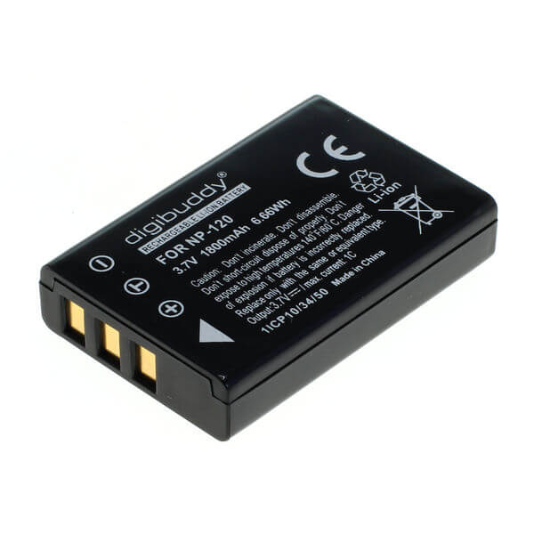 digibuddy Akku kompatibel zu Fuji NP-120 Li-Ion Lithium Akku