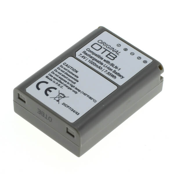 OTB Akku kompatibel zu Olympus BLN-1 Li-Ion Lithium Akku