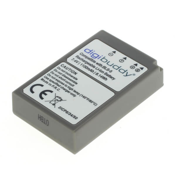 digibuddy Akku kompatibel zu Olympus BLS-5 / BLS-50 Li-Ion Lithium Akku