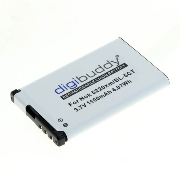 digibuddy Akku kompatibel zu Nokia 6303 classic/6730 classic/5220xm (BL-5CT) Li-Ion Lithium Akku