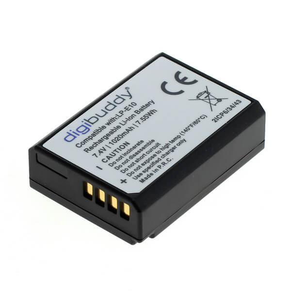 digibuddy Akku kompatibel zu Canon LP-E10 Li-Ion Lithium Akku