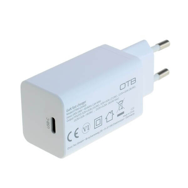 OTB Netzteil USB-C 65W PD 3.0 GaN Netzteil Akku