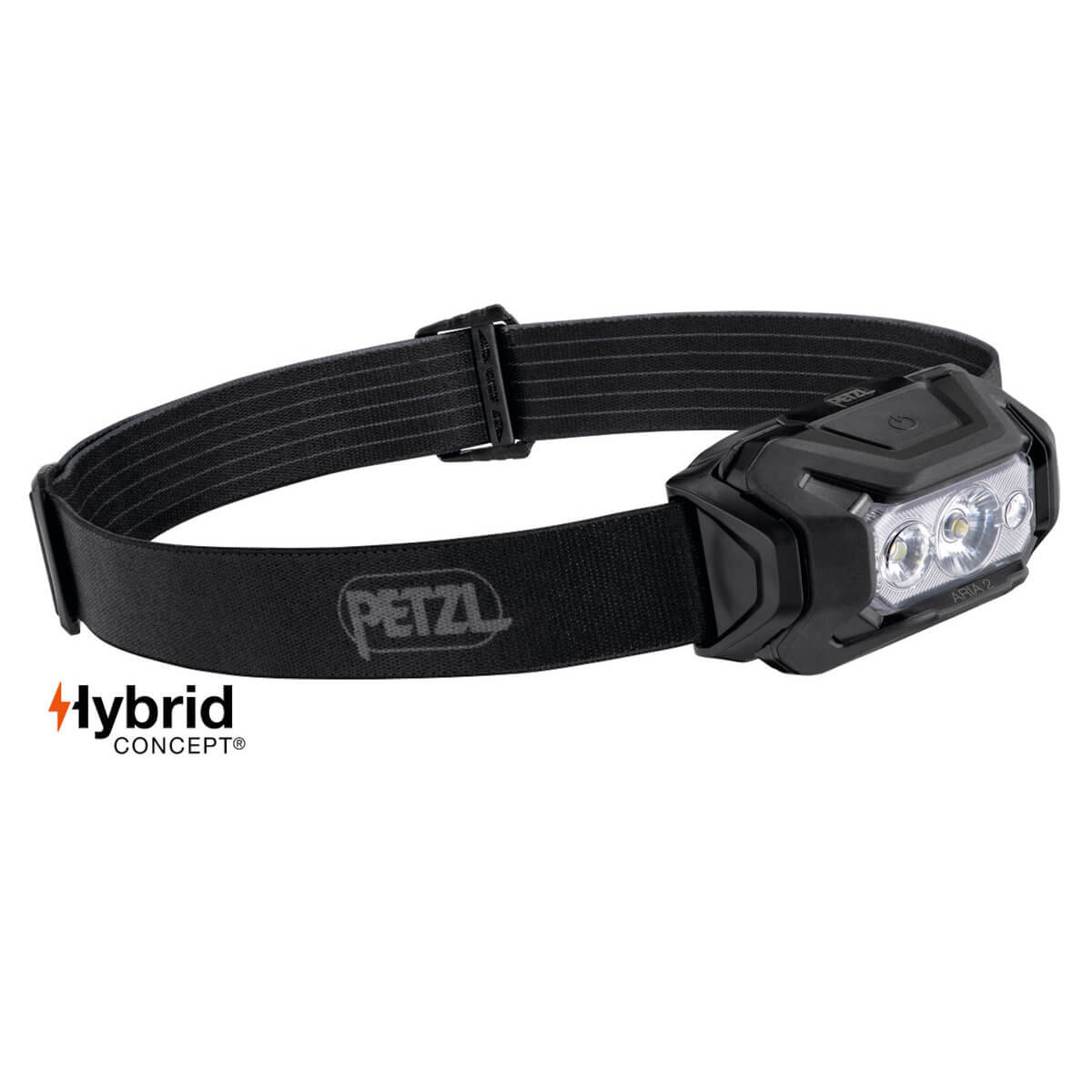 Petzl ARIA 2 RGB Stirnlampe mit AAA Batterien schwarz Stirnlampe Taschenlampe