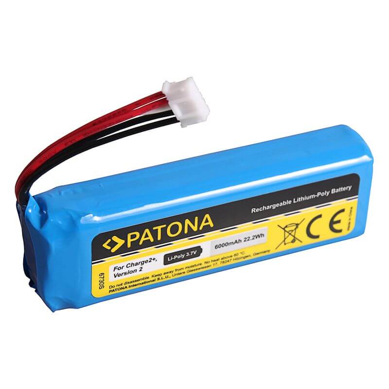 Lautsprecher Akku kompatibel zu JBL Charge 2 / 2 Plus / 2+ | 2015er Version Patona Lithium Akku