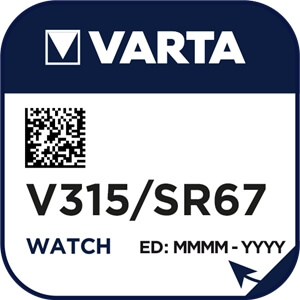 Varta 315 (V315) Uhrenbatterie Silberoxid Knopfzelle