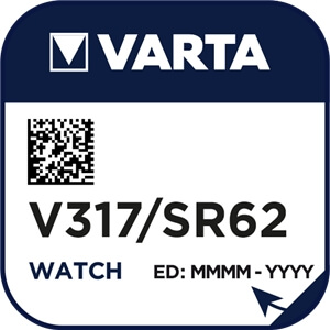 Varta 317 (V317) Uhrenbatterie Silberoxid Knopfzelle