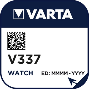 Varta 337 (V337) Uhrenbatterie Silberoxid Knopfzelle