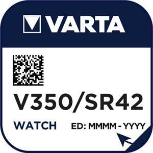 Varta 350 (V350) Uhrenbatterie Silberoxid Knopfzelle