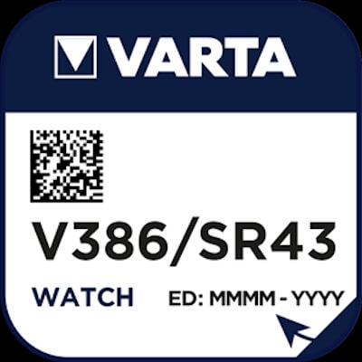 Varta 386 (V386) Uhrenbatterie Silberoxid Knopfzelle