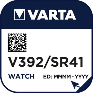 Varta 392 (V392) Uhrenbatterie Silberoxid Knopfzelle