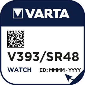 Varta 393 (V393) Uhrenbatterie Silberoxid Knopfzelle