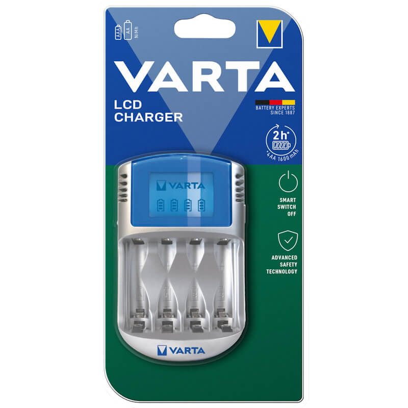 Varta LCD Charger 57070 für 220V / 12V Auto und USB Ladegerät Akku