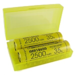 2x Nitecore IMR 18650 Li-Ion Akku 2500mAh 35A 3.7 Volt